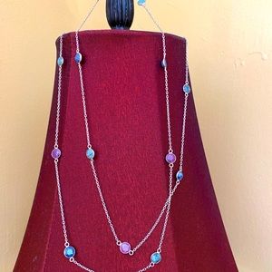 EMERALD, SAPPHIRE AND RUBY NECKLACE